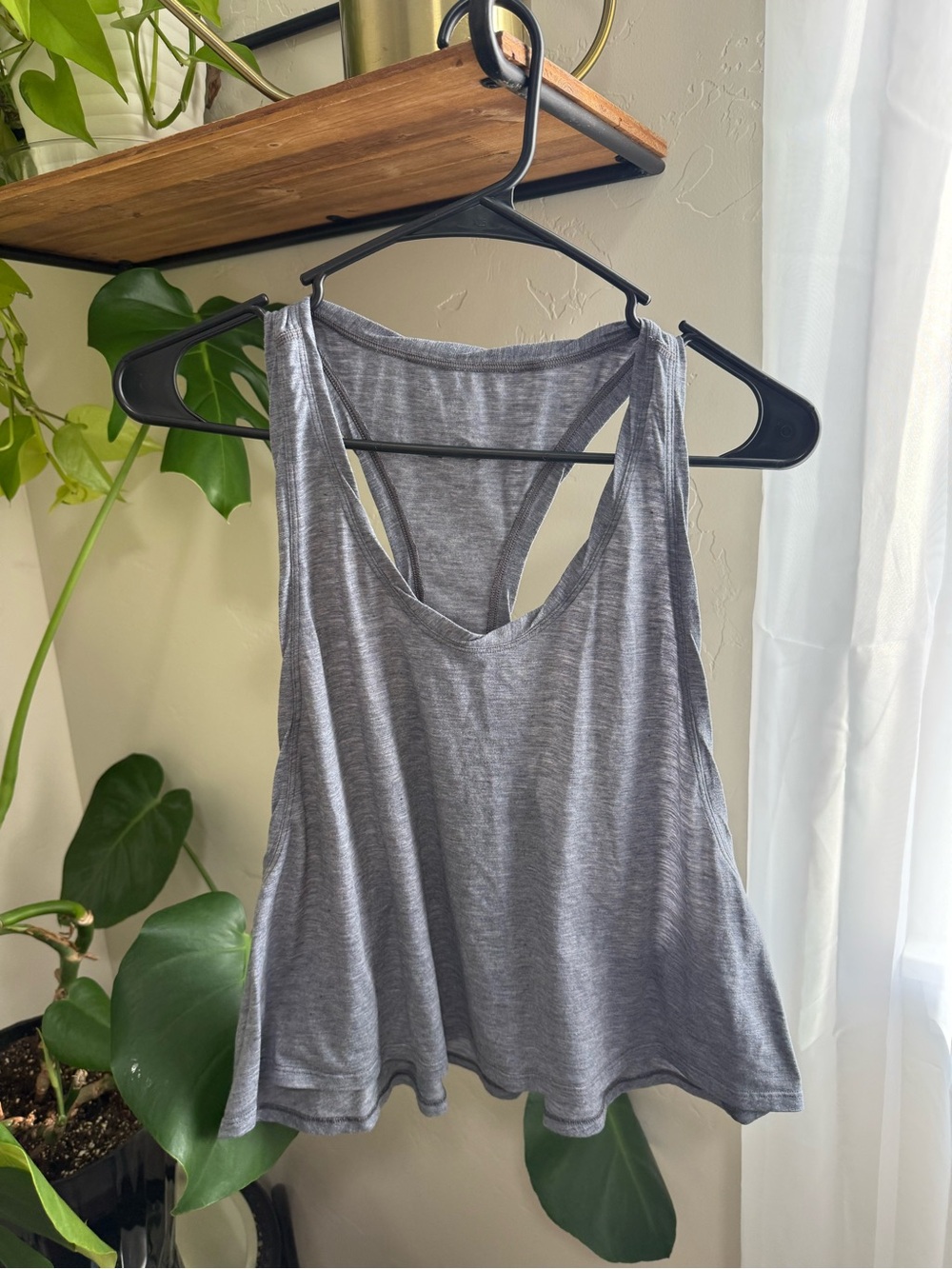 lululemon athletica Heather Gray Racerback Swing Tank